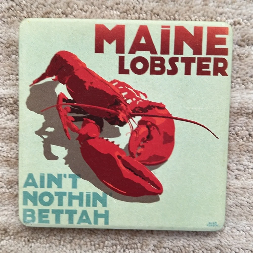 CoasterStone Nautical Coasters Set of 4 by Alan Claude Lighthouse Lobster Boats